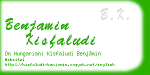 benjamin kisfaludi business card